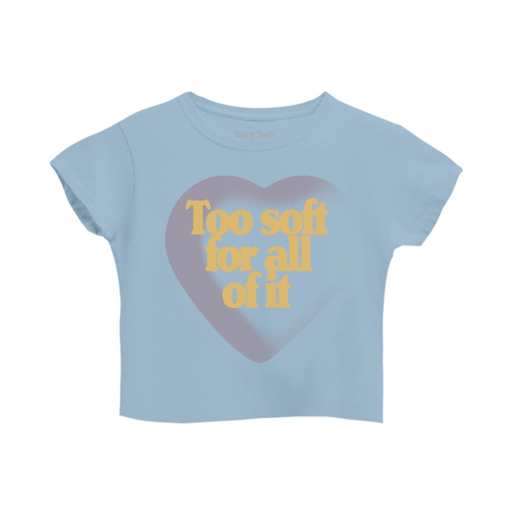 Rare “Too Soft For All Of It” Taylor Swift Midnights Baby Tee